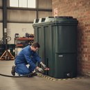 Premium 1,235 Litre Slimline Plastic Oil Storage Tank - Ideal for Heating Oil, Diesel, and Kerosene