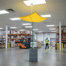 Premium Roof Drip Diverter 20' x 20' - Heavy Duty Vinyl-Coated Fabric with Standard Hose Hook Up