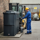 Premium 1,000 Litre Slimline Plastic Oil Storage Tank - Bunded, Corrosion Resistant with 10 Year Guarantee