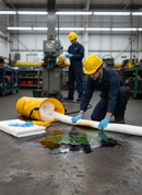 Premium 20 Litre Oil Spill Kit in Portable Tube Bag for Factory and Workshop Use with Compliance to BS and ISO Standards