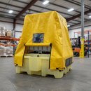 Premium Weather-Resistant Tarp Cover for IBC Spill Pallet with Bungee Straps and Document Pouch