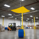 Premium Heavy Duty Drip Diverter 10' x 10' with Vinyl-Coated Fabric and Standard Hose Hook Up for Office Leak Management