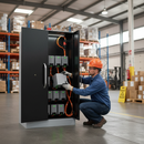 Premium Heavy Duty Lithium-Ion Battery Storage Cabinet with Fire Suppression System and Charging Points