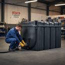 Premium 2,500 Litre Horizontal Plastic Oil Storage Tank for Heating Oil and Diesel with High Impact Strength and UV Stabilisation