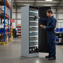 Professional Heavy Duty Lithium-Ion Battery Cabinet with Anti-Acid Finish, Automatic Door, and Fire Resistance Certification