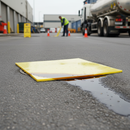 Premium Polyurethane Drain Covers - 2-Layer Design, High Visibility, Chemical Resistant, Reusable for Effective Spill Protection