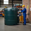 Premium 2,350 Litre Vertical Plastic Oil Storage Tank - Bunded, OFTEC Certified, Corrosion Resistant with Optional Accessories