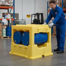 Premium Single Poly Stacker Upper Unit - Durable, Chemical Resistant, Space Saving Design with 363kg Load Capacity