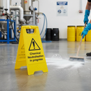 Premium Warning Sign and Frame for Chemical Neutralisation - Effective Spill Identification and Action Guidance