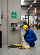 Professional Emergency Oil Spill Kit Sign - 300mm x 250mm, Self-Adhesive Vinyl or Rigid Plastic with High Gloss Finish