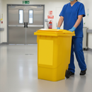 Premium 360 Litre Clinical Waste Bin - Hygienic, UV Resistant with Hazard Sticker for Healthcare Use