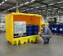 Premium Double Covered IBC Poly Sump Pallet with 1140 Litre Capacity for Safe Chemical Storage