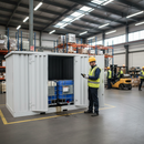 Professional Bunded Storage Unit for Safe Housing of Chemicals and Pesticides - Durable Steel Construction with Removable Mesh Floor