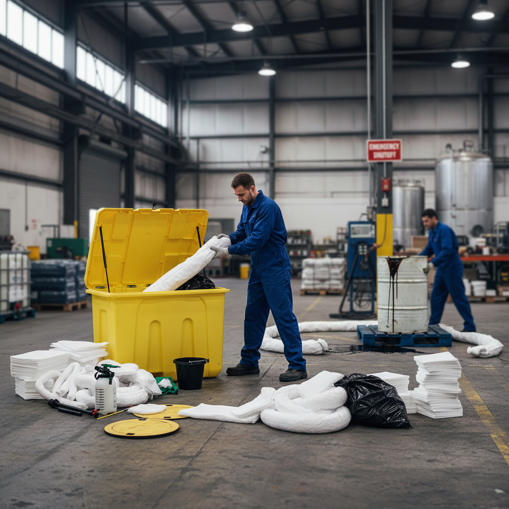 Professional 7 Barrel Spill Kit with 1100 Litres Absorbent Capacity fo