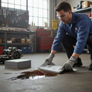 Premium Lightweight General Purpose Absorbent Pads for Oil and Water Based Liquids with Perforated Design and Dimpled Surface