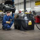 Premium 1,800 Litre Bunded Waste Oil Tank - Heavy Duty Horizontal Design for Safe Storage