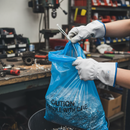 Premium Medium Duty Blue Disposal Bags & Ties for Contaminated Waste - 900 x 460mm Size