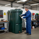 Premium 1,235 Litre Slimline Plastic Oil Storage Tank - Ideal for Heating Oil, Diesel, and Kerosene