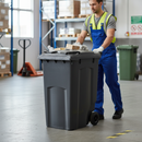 Premium 360 Litre Wheelie Bin - Dark Grey with Durable Rubber Wheels for Easy Mobility