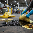 Premium Mediumweight Chemical Absorbent Roll - 38cm x 46m for Versatile Liquid Spills