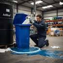 Premium 240 Litre Spill Kit for AdBlue Liquid Spills in Mobile Wheeled Bin with Absorbents and Instructions