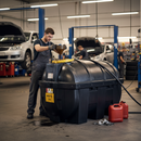 Premium 1,800 Litre Bunded Waste Oil Tank - Heavy Duty Horizontal Design for Safe Storage