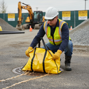 Premium Weatherproof Clay Drain Cover Bag with Stitched Carry Handle and Velcro Fastening