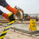 Premium Caution Tape 50m - High Visibility Yellow and Black Chevron for Hazardous Area Safety