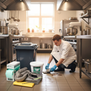 Premium Kitchen Spill Kit 150 Litres - Complete Portable Solution for Absorbing and Containing Kitchen Spills