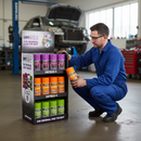 Premium Point of Sale Stand with 24 Stocked Tubs for Trade Counters - Includes Rough, Smooth, and Bamboo Wet Wipes