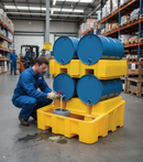 Premium Drum Racking System with Liquid Dispensing Area for 2 x 205 Litre Drums - 450 Litre Capacity