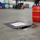 Premium Magnetic Drain Cover for Metal Surfaces - Weather and Chemical Resistant, Reusable with Wall Mounted Storage Frame