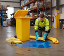 Premium 250 Litre Chemical Spill Kit in Mobile Wheeled Bin for Hazardous Spills - High-Quality Professional Grade for Industrial and Commercial App...