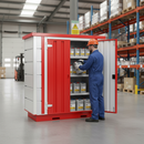 Premium Modular Bunded Storage Unit for Hazardous Substances - 1m x 2m with Fire Resistance and Heavy-Duty Construction