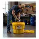 Premium 20 Gallon Poly-Overpack Salvage Drum with Excellent Chemical Resistance and Secure Closure Design