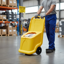 Premium Heavy Duty Mobile Storage Bin - 75 Litre with Secure Lid and Rubber Wheels for Easy Maneuverability