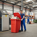 Premium 360 Litre Wheelie Bin with Durable Rubber Wheels for Easy Mobility - High-Quality Professional Grade for Industrial and Commercial Applicat...