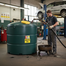 Premium 2,355 Litre Plastic Bunded Waste Oil Tank with Key Lock Security and Corrosion Resistance for Safe Storage