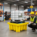 Premium Single IBC Spill Pallet - Durable UV Stabilised Polyethylene for Chemical Storage with Easy Cleaning Features