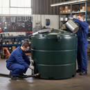 Premium 1,340 Litre Vertical Plastic Oil Storage Tank for Heating Oil, Diesel, and Chemicals with Bunded Design