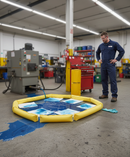 Premium 20 Litre Chemical Spill Kit in Weatherproof Tube Bag for Hazardous Spills - Compliant with ISO Standards