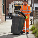 Premium 360 Litre Wheelie Bin - Dark Grey with Durable Rubber Wheels for Easy Mobility
