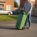 Premium 120 Litre Heavy Duty Wheelie Bin with Durable Rubber Wheels for Easy Mobility