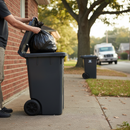 Premium 75 Litre Heavy Duty Wheelie Bin with Sturdy Rubber Tyre Wheels for Maximum Mobility and Durability