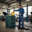 Premium 650 Litre Plastic Bunded Waste Oil Tank - Slimline Design with Secure Lock and High Impact Strength