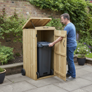 Premium Single Wheelie Bin Store with Automatic Lid System and Robust Timber Frame