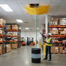 Premium Heavy Duty Drip Diverter 10' x 10' with Vinyl-Coated Fabric and Standard Hose Hook Up for Office Leak Management