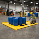 Premium Low-Profile Flexible Containment System for Up to 8 Drums - Lightweight and Portable with Oil & Chemical Resistant Fabric