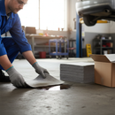 Premium Lightweight General Purpose Pads - Absorbent, Dimpled Design for Oil, Water, and Chemical Cleanup, 100 Count