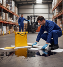 Professional Heavy Duty Forklift Truck Oil Spill Kit - 12 Litre Capacity with Waterproof Packaging for Warehouse Use